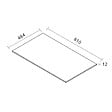 CERAMIA - Ceramia Set complet 80 cm : plan vasque blanc mat + meuble assemblé certifié FSC, blanc cassé (CERAMIA-4OW80-S) - vignette