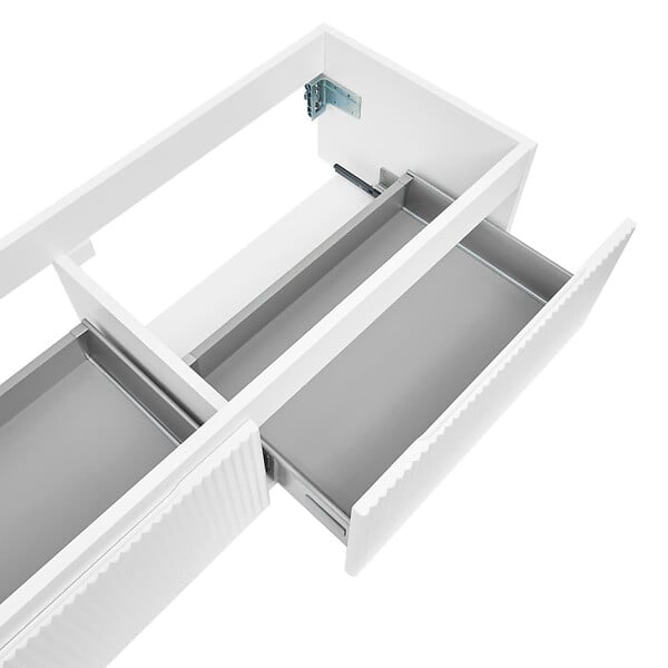 SWISS AQUA TECHNOLOGIES - Swiss Aqua Technologies Meuble de salle de bain avec comptoir en granit SAT Evolution 118x30x44,8 cm blanc mat (SATEVO120WMZ) - large