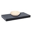 NATUREL - Naturel Plaque sous lavabo sans lavabo Naturel Dolce 90x8x50 cm noir mat DO9050BL - vignette