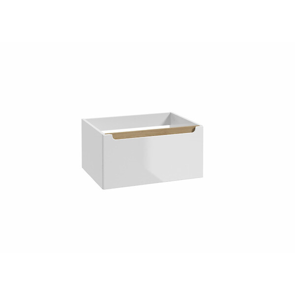 NATUREL - Meuble de salle de bain supplémentaire Naturel Stilla 60x30x45 cm blanc (STILLAB06003) - large