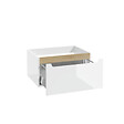 NATUREL - Meuble de salle de bain supplémentaire Naturel Stilla 60x30x45 cm blanc (STILLAB06003) - vignette