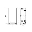 NATUREL - Naturel Meuble de salle de bain Naturel Stilla 30x60x22 cm blanc (STILLAA03002) - vignette