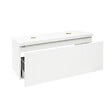 NATUREL - Naturel Meuble sous lavabo strié pour salle de bain Naturel Savona 118x43x44,8 cm blanc brillant (SAVONA120BID) - vignette