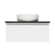 SWISS AQUA TECHNOLOGIES - Swiss Aqua Technologies Meuble de salle de bain avec comptoir en granit SAT Evolution 78x30x44,8 cm blanc mat (SATEVO80WMZ) - vignette