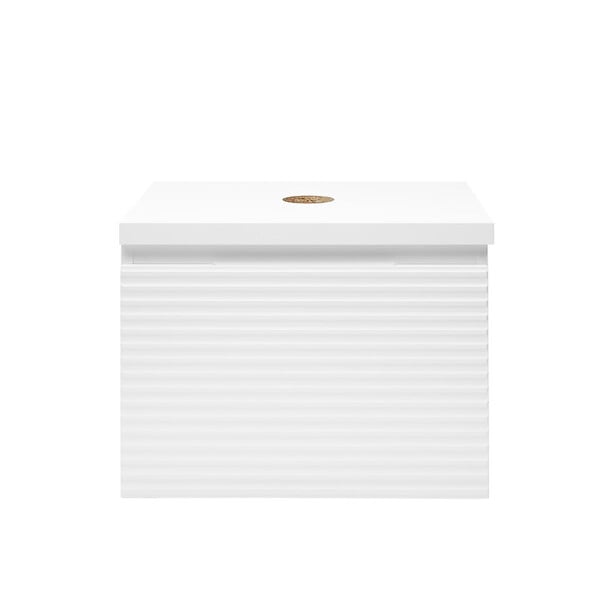 NATUREL - Meuble de salle de bain sous lavabo Naturel Savona 58x43x44,8 cm blanc brillant (SAVONA60BID) - large