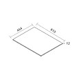 CERAMIA - Ceramia Set complet 60 cm : plan vasque blanc mat + meuble assemblé certifié FSC, gris perle (CERAMIA-4LG60-S) - vignette