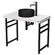 NATUREL - Naturel Accessoires pied sous plaque Naturel Dolce 45x68x3 cm noir mat NOHAH45CM - vignette