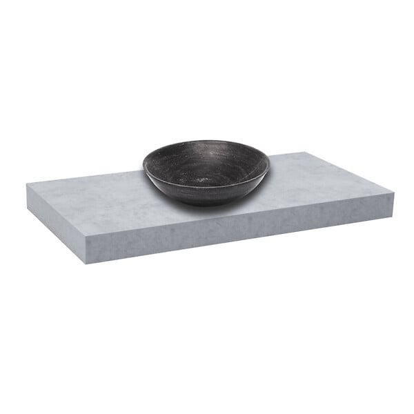 NATUREL - Naturel Dolce plan vasque 80x8x50 cm, béton mat (DO8050BE) - large