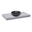 NATUREL - Naturel Dolce plan vasque 80x8x50 cm, béton mat (DO8050BE) - vignette