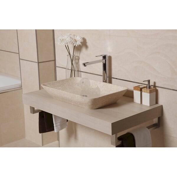 NATUREL - Naturel Plaque sous lavabo Naturel Dolce 90x50 cm acacia DO9050AK - large