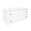 NATUREL - Naturel Meuble de salle de bain avec lavabo Naturel Forli 120x45x46 cm blanc (FORLI120BIU) - vignette