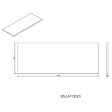 NATUREL - Naturel Plan Naturel Stilla 120x2,5x46 cm blanc (STILLAF12023) - vignette