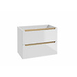 NATUREL - Naturel Meuble de salle de bain supplémentaire Naturel Stilla 80x60x45 cm blanc (STILLAB08002) - vignette