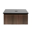 SWISS AQUA TECHNOLOGIES - Swiss Aqua Technologies Meuble de salle de bain avec comptoir en granit SAT Evolution 78x30x44,8 cm noyer mat (SATEVO80NAZ) - vignette