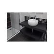 NATUREL - Naturel Plan de travail sous lavabo sans lavabo Naturel Dolce 80x8x50 cm noir mat DO8050BL - vignette