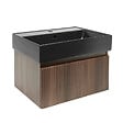 SWISS AQUA TECHNOLOGIES - Meuble de salle de bain avec lavabo SAT Evolution 58x30x44,8 cm noyer mat (SATEVO60NAU2B) - vignette