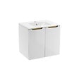 NATUREL - Naturel Meuble de salle de bain avec lavabo Naturel Stilla 60x60x45 cm blanc (STILLAD06033U1) - vignette
