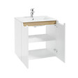 NATUREL - Naturel Meuble de salle de bain avec lavabo Naturel Stilla 60x60x45 cm blanc (STILLAD06033U1) - vignette
