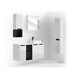 NATUREL - Naturel Meuble de salle de bain avec lavabo Naturel Stilla 60x60x45 cm blanc (STILLAD06033U1) - vignette