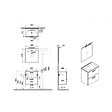 VITRA - Vitra  Mia ensemble avec meuble préassemblé 59x61x39,5 cm + miroir + lavabo en céramique + éclairage LED, Cordoba (MIASET60C) - vignette