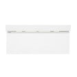 NATUREL - Meuble et lavabo salle de bain strié Naturel Savona 118x43x44,8 cm blanc brillant (SAVONA120BIU2) - vignette