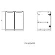 NATUREL - Naturel Meuble de salle de bain avec lavabo Naturel Stilla 60x60x45 cm blanc (STILLAD06033U3) - vignette
