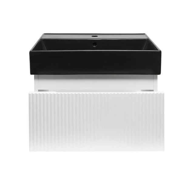 SWISS AQUA TECHNOLOGIES - Swiss Aqua Technologies Meuble de salle de bain avec lavabo SAT Evolution 58x30x44,8 cm blanc mat (SATEVO60WMU2B) - large