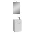 VITRA - Vitra  Mia ensemble meuble 39x61x28 cm avec miroir, lavabo et éclairage LED, Blanc brillant (MIASET40B) - vignette