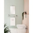 VITRA - Vitra  Mia ensemble meuble 39x61x28 cm avec miroir, lavabo et éclairage LED, Blanc brillant (MIASET40B) - vignette