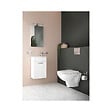 VITRA - Vitra  Mia ensemble meuble 39x61x28 cm avec miroir, lavabo et éclairage LED, Blanc brillant (MIASET40B) - vignette