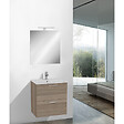 VITRA - Vitra  Lot de 4 Meubles Mia   59x61x39,5 cm avec miroir, lavabo et éclairage LED, Cordoba (MIASET60C-GVP04) - vignette
