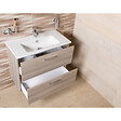 VITRA - Vitra  Lot de 4 Meubles Mia   59x61x39,5 cm avec miroir, lavabo et éclairage LED, Cordoba (MIASET60C-GVP04) - vignette