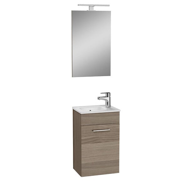 VITRA - Mia ensemble meuble 39x61x28 cm avec miroir, lavabo et éclairage LED, Cordoba (MIASET40C) - large