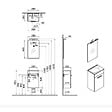 VITRA - Mia ensemble meuble 39x61x28 cm avec miroir, lavabo et éclairage LED, Cordoba (MIASET40C) - vignette