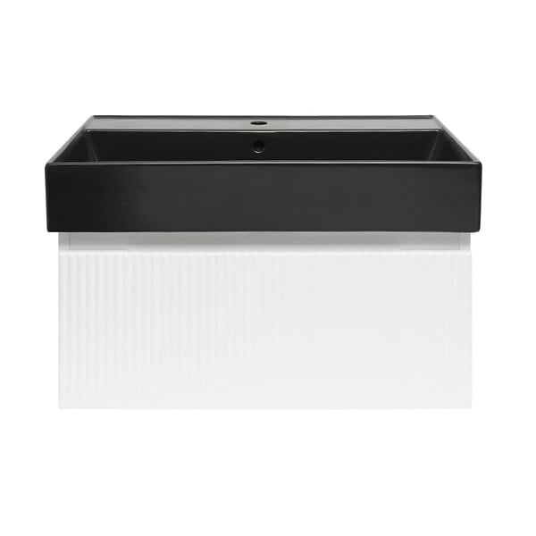 SWISS AQUA TECHNOLOGIES - Swiss Aqua Technologies Meuble de salle de bain avec lavabo SAT Evolution 78x30x44,8 cm blanc mat (SATEVO80WMU2B) - large
