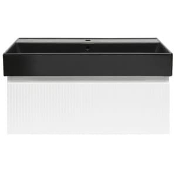 SWISS AQUA TECHNOLOGIES - Swiss Aqua Technologies Meuble de salle de bain avec lavabo SAT Evolution 98x30x44,8 cm blanc mat (SATEVO100WMU2B) - large
