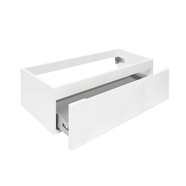 SWISS AQUA TECHNOLOGIES - Swiss Aqua Technologies Meuble de salle de bain avec lavabo SAT Evolution 98x30x44,8 cm blanc mat (SATEVO100WMU2B) - large
