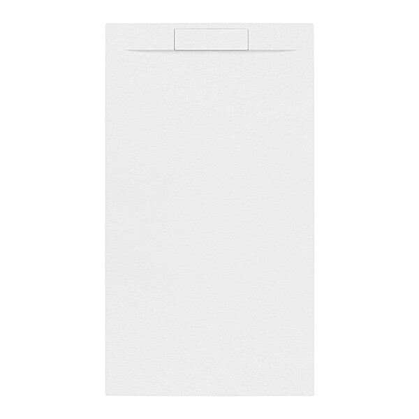 SWISS AQUA TECHNOLOGIES - Swiss Aqua Technologies Fusion Receveur de douche 100x90cm en marbre coulé, blanc (SATFU10090BL) - large