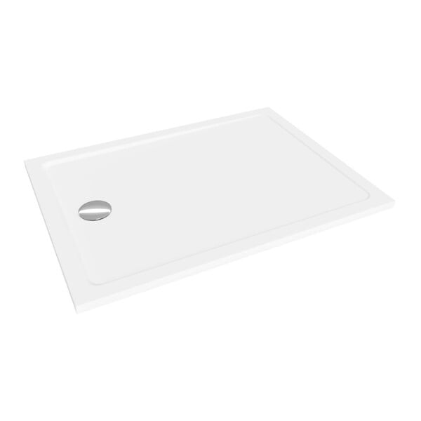 SWISS AQUA TECHNOLOGIES - Swiss Aqua Technologies Project by Siko Receveur de douche rectangulaire 140x90 cm marbre coulé, blanc (SATSVPRO14090) - large