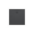 LAUFEN - Laufen Pro Receveur de douche en gel coat Marbond extra-plat carré, évacuation sur le côté 80x80, Anthracite mat H2109500780001 - vignette