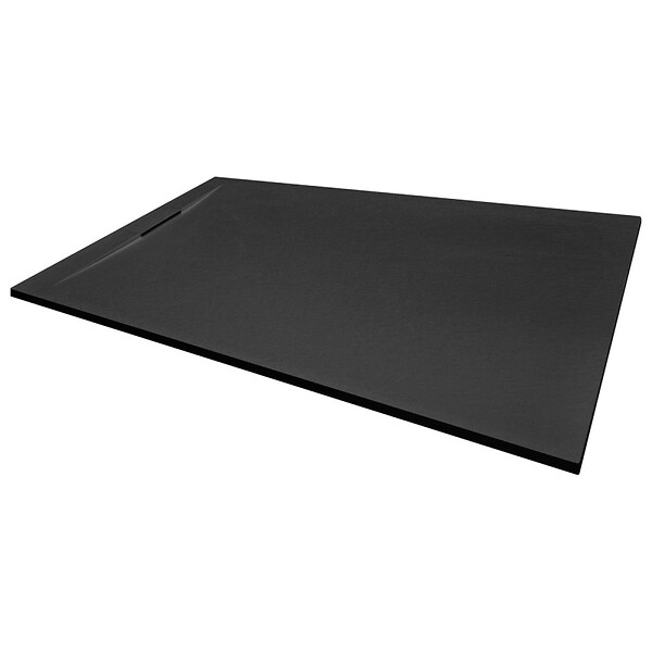 SWISS AQUA TECHNOLOGIES - Swiss Aqua Technologies Fusion Receveur de douche 120x80cm en marbre coulé, Noir (SATFU12080G) - large