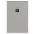 SWISS AQUA TECHNOLOGIES - Swiss Aqua Technologies Alek Receveur de douche rectangulaire 100x90 cm avec siphon, en marbre coulé, Gris (SATALEK10090S) - vignette