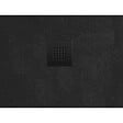 SWISS AQUA TECHNOLOGIES - Swiss Aqua Technologies B-Way Receveur rectangulaire 140x90cm avec siphon, en marbre coulé, Noir (SATALEK14090) - vignette