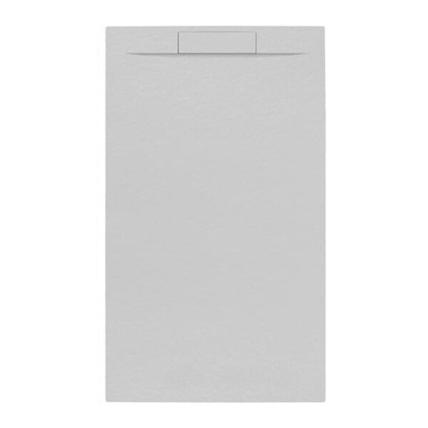 SWISS AQUA TECHNOLOGIES - Swiss Aqua Technologies Fusion Receveur de douche 120x80cm en marbre coulé, Gris perle (SATFU12080GRP) - large
