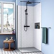 CERAMIA - Ceramia Alda receveur de douche 80x80cm en pierre de synthèse durable, gris mat (ALD15-8080G) - vignette