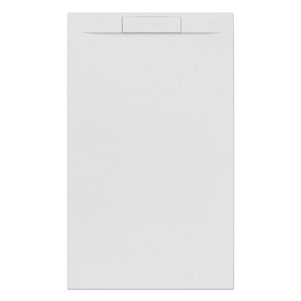 SWISS AQUA TECHNOLOGIES - Swiss Aqua Technologies Fusion Receveur de douche 160x90cm en marbre coulé, Blanc (SATFU16090BL) - large