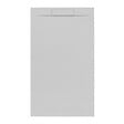 SWISS AQUA TECHNOLOGIES - Swiss Aqua Technologies Fusion Receveur de douche 120x80cm en marbre coulé, Gris perle (SATFU12080GRP) - vignette