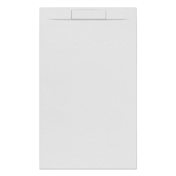 SWISS AQUA TECHNOLOGIES - Fusion Receveur de douche 120x80cm en marbre coulé, Blanc (SATFU12080BL-S) - large