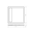 CERAMIA - Ceramia Alda Receveur de douche 90x90cm en pierre de synthèse durable, gris mat (ALD15-9090G) - vignette