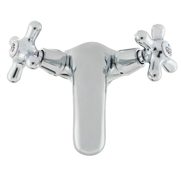 PAFFONI - Paffoni Ricordi Mélangeur de lavabo avec tirette et bonde, Design vintage, Chrome (IR075) - large